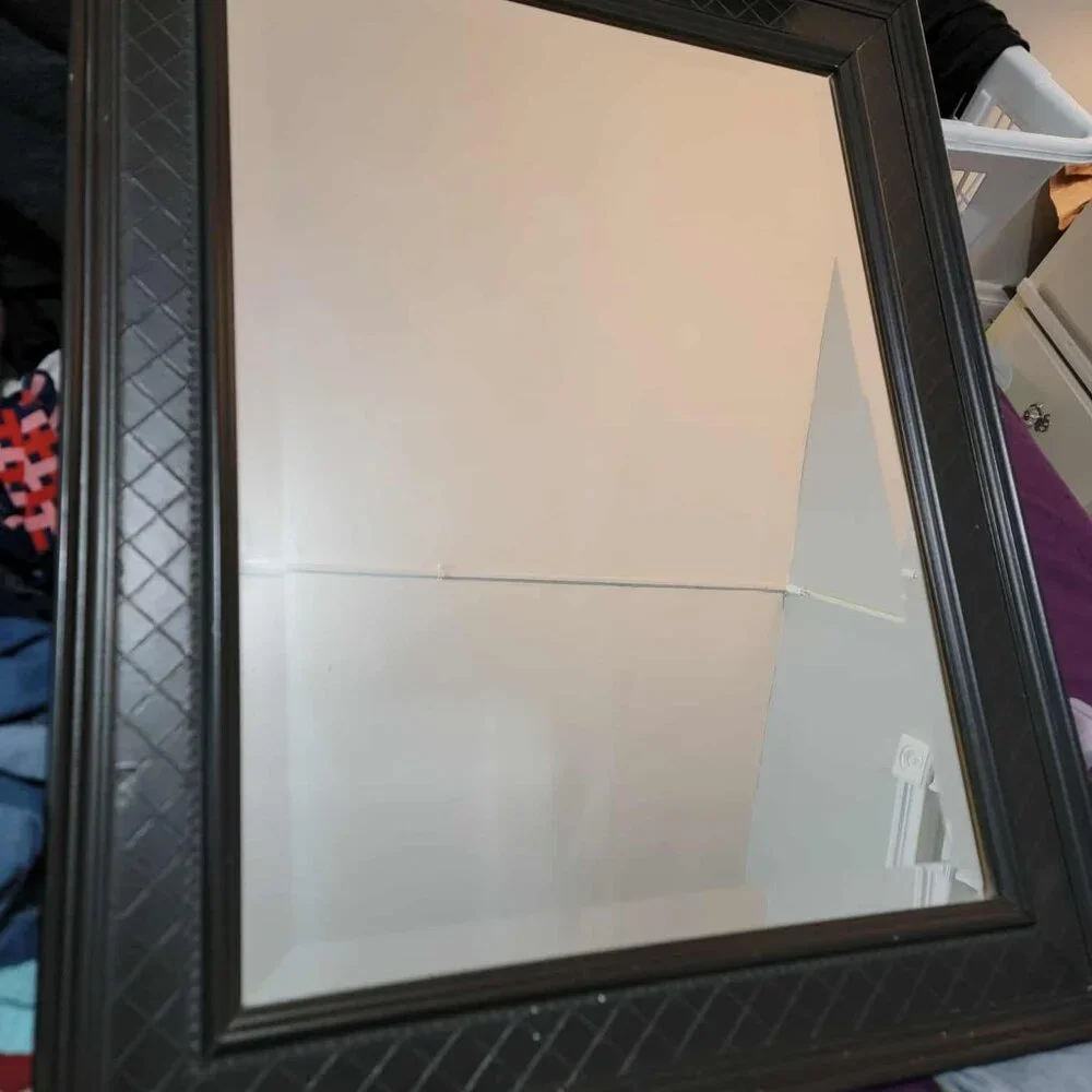 Large mirrow w/ Brown frame